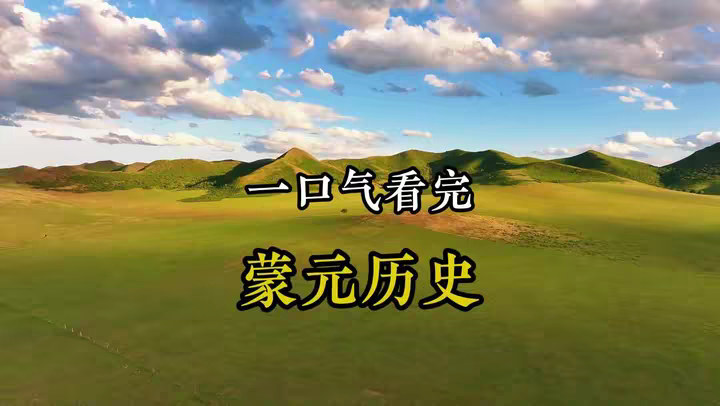 一口气看完 蒙元历史全过程！ @DOU+小助手