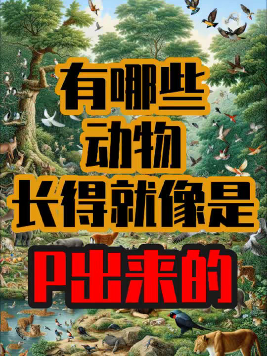 有哪些生物长得就像是P出来的？