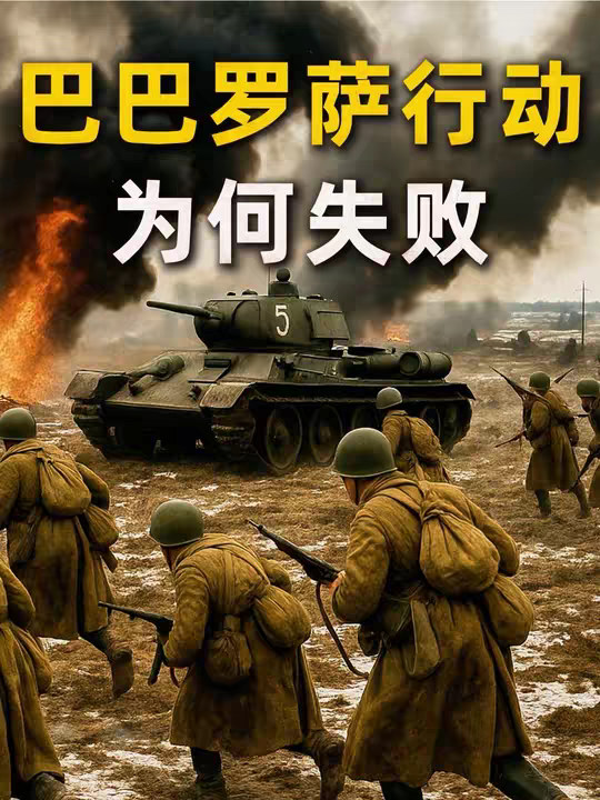 德国精心策划的巴巴罗萨行动为什么会失败？