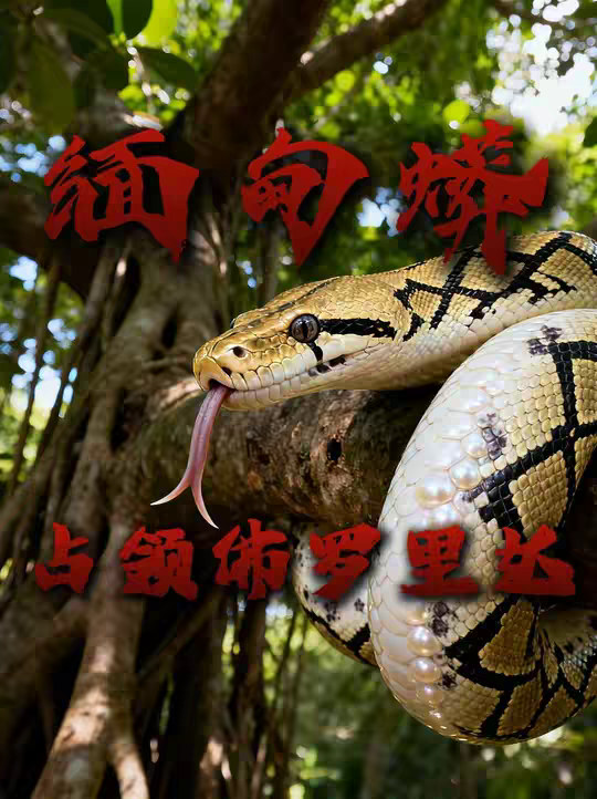 缅甸蟒居然占领了佛罗里达的生态系统！这你敢信吗？？