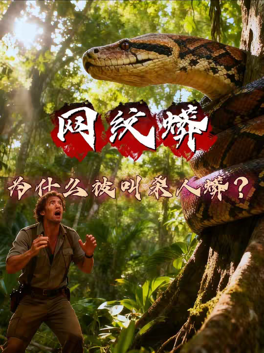 网纹蟒是世界上最长的蛇，它和森蚺哪个更大？它真的会吃人吗？