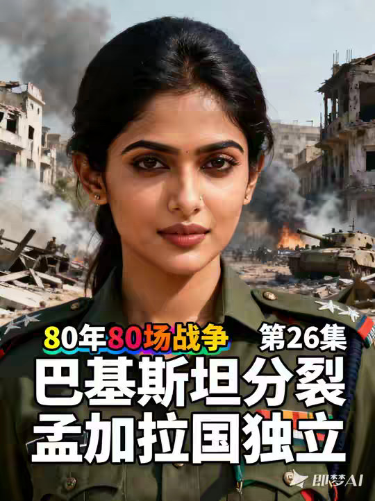 巴基斯坦失去了一半人口，三分之一的军队被俘，再也无力抗衡印度