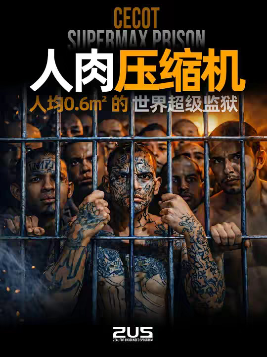 有去无回，全球最大超级监狱CECOT究竟有多恐怖？ 你能想象一座专门为帮派打造的“人肉压缩机”吗？ 在萨尔瓦多这座号称“全球最大超级监狱”的 CECOT 里，理论上可关押多达 4 万人，平均每个囚犯只有约 0.6 平方米的空间——连转身都显得奢侈。 本片将从建筑结构与制度设计出发，拆解这座“有去无回”的超级监狱是如何一步步把人「变成编号」的。