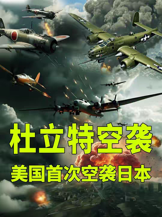 杜利特空袭，详细解读美国为了复仇，首次轰炸日本东京的艰难历程 本视频将一口气带你看完杜利特空袭日本的完整全过程！ 作为人类史上首次由航母起飞陆基轰炸机空袭东京的自杀式行动，美军是如何顶着燃料危机完成突袭的呢？这场绝境反击又为何能打破日本“本土无敌”的神话，进而扭转太平洋战争的局势呢？