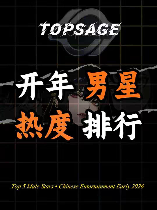 2026 开年内娱热度最高男艺人TOP5排行