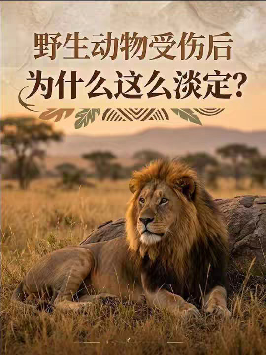 野生动物受伤后，为什么这么淡定？