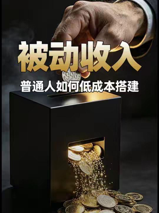 普通人如何用最低成本，搭建自己的被动收入系统？ 你赚不到钱，不是笨，是困在了信息底层