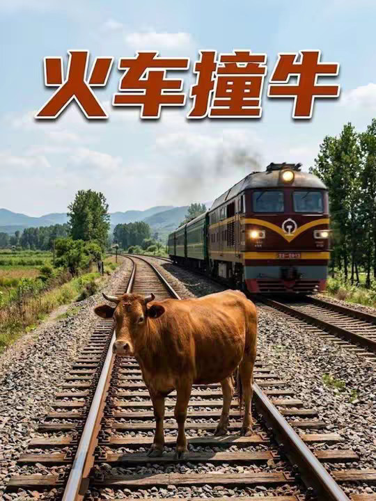 火车撞到动物，为什么是装爆而不是撞飞？