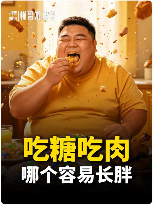 吃糖和吃肉，到底哪个更容易长胖？