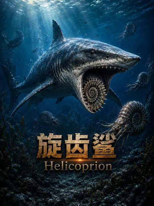 你觉得旋齿鲨的牙齿应该长在哪个地方才合理？