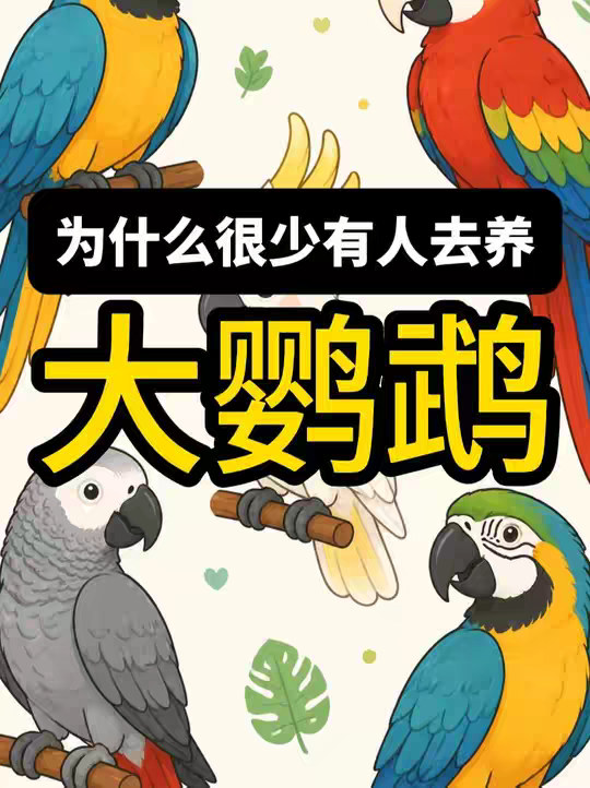 为什么很少有人拿中大型鹦鹉当宠物
