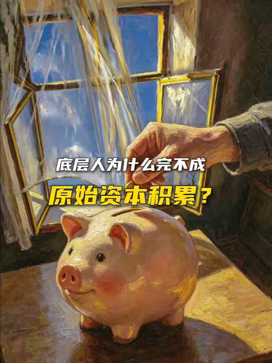 为什么很多底层人，始终完不成原始资本积累？