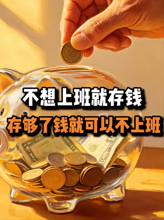 不想上班就存钱，存够了钱就可以不上班