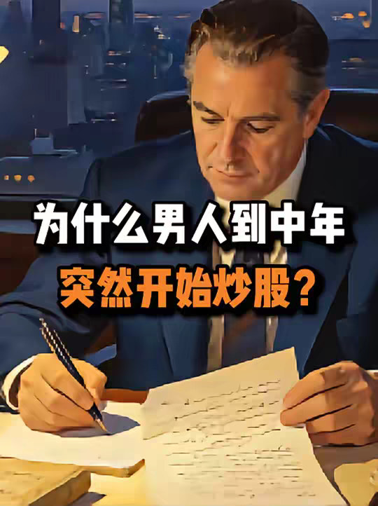 为什么有钱的中年男人都炒股？