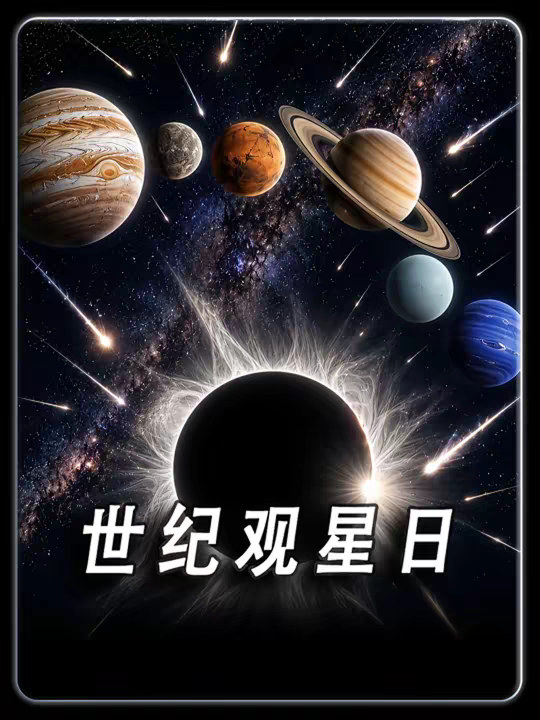 世纪观星日： 本世纪最值得熬夜的天文大日子来了。 2026年8月12日前后，清晨六星同现，傍晚上演日全食，深夜英仙座流星雨又恰逢新月。一天之内，太阳系把三场大秀塞进同一张节目单。 至于网上疯传的“NASA宣布全球起飞”，到底是怎么回事？玩笑归玩笑，万一真飞起来了，不就赚麻了。