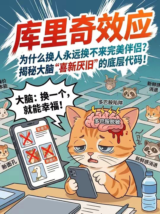 熬不过平淡期想分手？别被大脑骗了，你只是多巴胺脱敏了。
